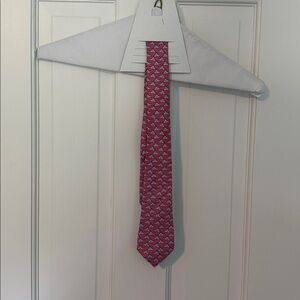 Pink and Blue Patterned Tie